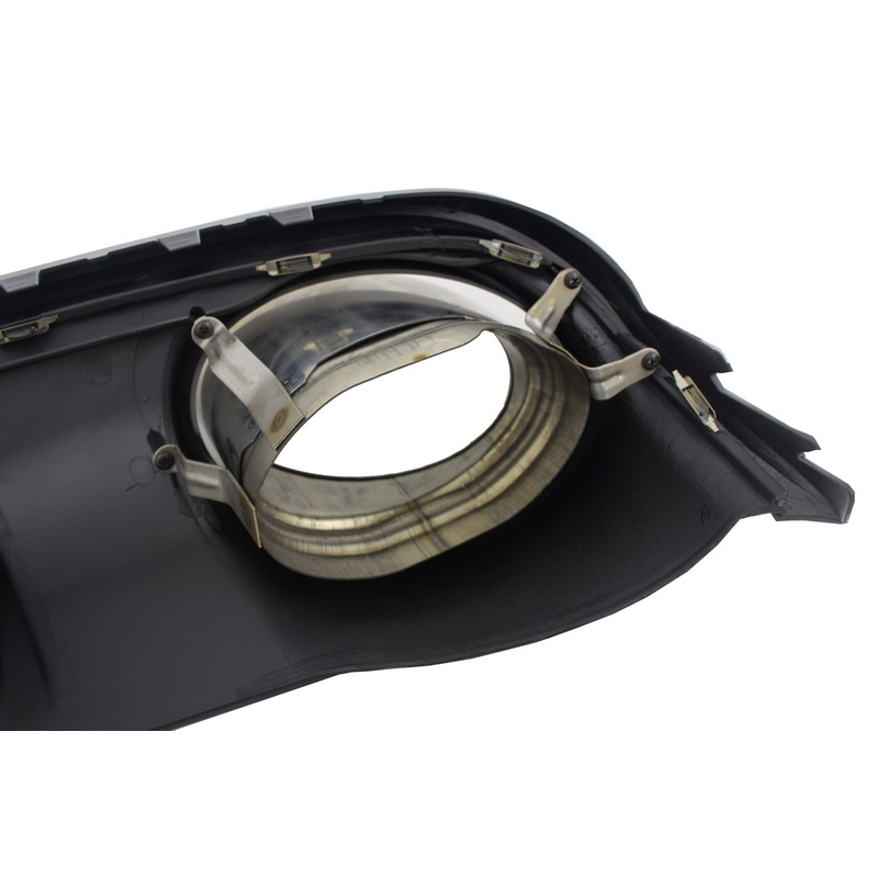 Suitable for AUDI A4 B8 Limousine Avant Pre Facelift (2007-2011) Rear Bumper Valance Diffuser & Exhaust Tips RS4 Design