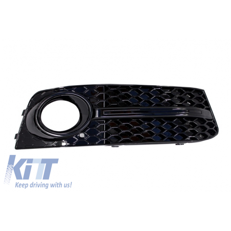 Fog Lamp Covers Side Grilles suitable for AUDI A4 B8 8K (2007-2011) RS4 Full Black Edition Fog Lamp Covers Side Grilles suitable for AUDI A4 B8 8K (2007-2011) RS4 Full Black Edition