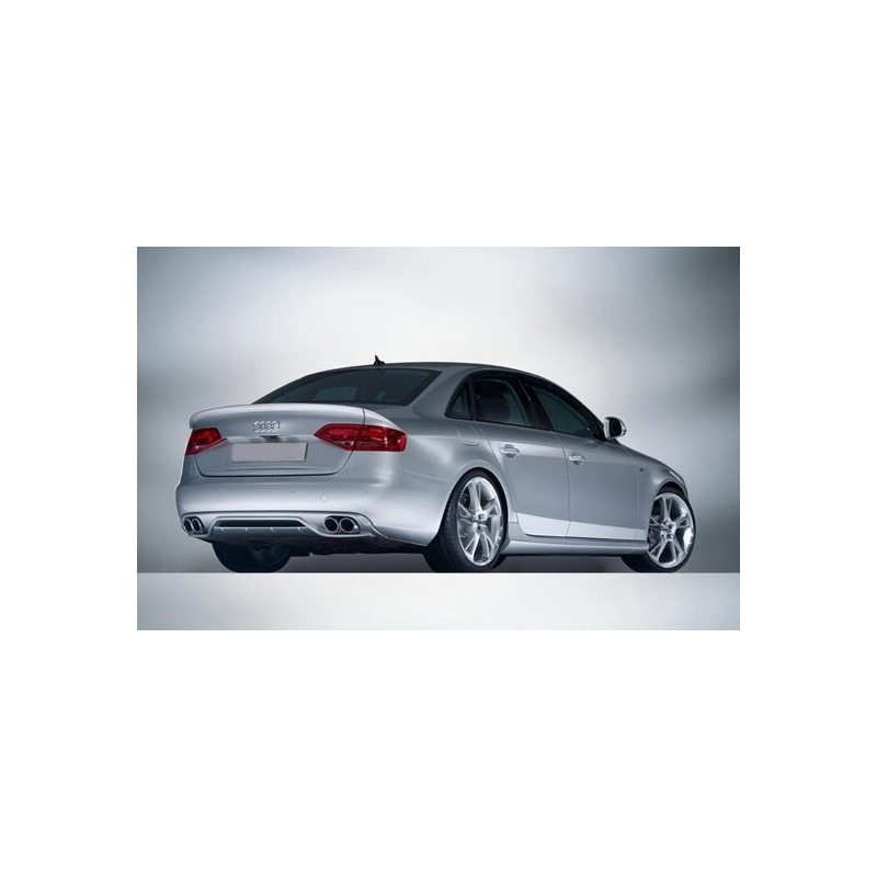 Suitable for AUDI A4 B8 Sedan Pre Facelift (2007-2012) Rear Bumper Valance Diffuser & Exhaust Tips AB-Design