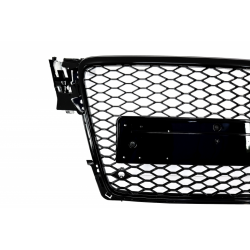 Badgeless Front Grille suitable for AUDI A4 B8 (2008-2011) RS4 Design Piano Black