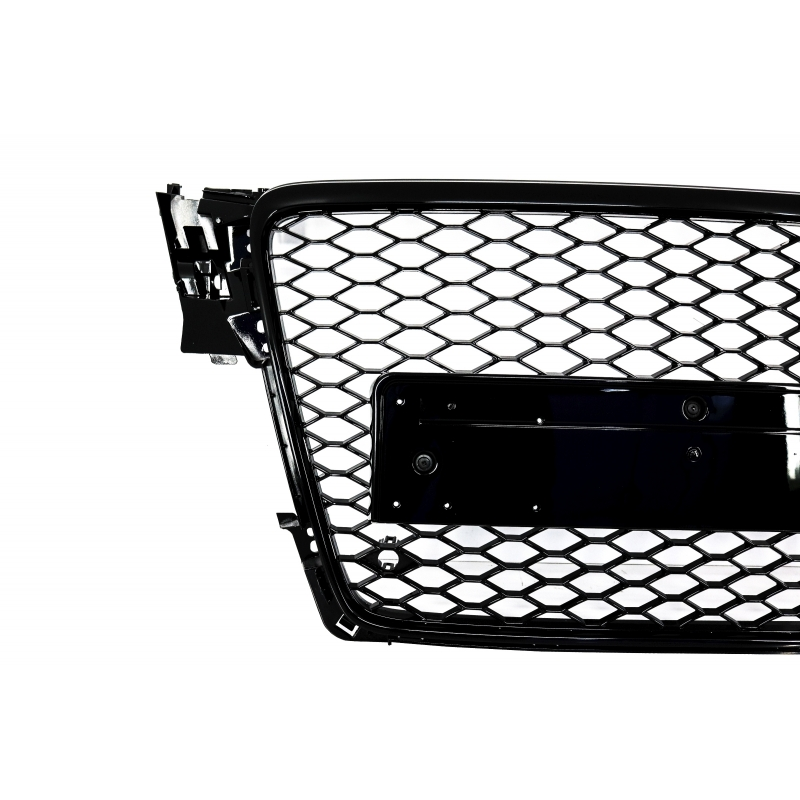 Badgeless Front Grille suitable for AUDI A4 B8 (2008-2011) RS4 Design Piano Black