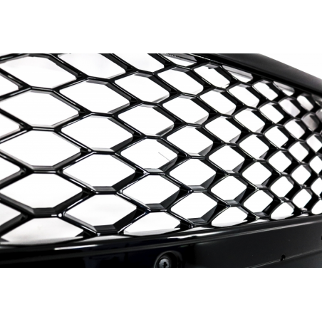Badgeless Front Grille suitable for AUDI A4 B8 (2008-2011) RS4 Design Piano Black Badgeless Front Grille suitable for AUDI A4 B8 (2008-2011) RS4 Design Piano Black
