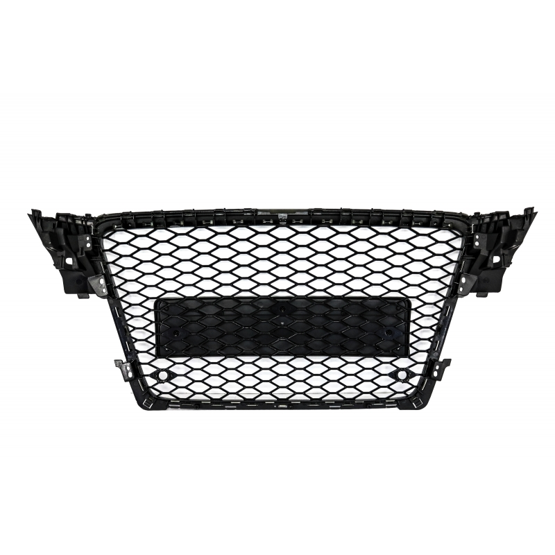 Badgeless Front Grille suitable for AUDI A4 B8 (2008-2011) RS4 Design Piano Black