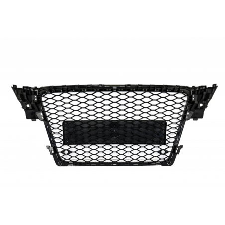 Badgeless Front Grille suitable for AUDI A4 B8 (2008-2011) RS4 Design Piano Black Badgeless Front Grille suitable for AUDI A4 B8 (2008-2011) RS4 Design Piano Black