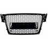 Badgeless Front Grille suitable for AUDI A4 B8 (2008-2011) RS4 Design Piano Black Badgeless Front Grille suitable for AUDI A4 B8 (2008-2011) RS4 Design Piano Black