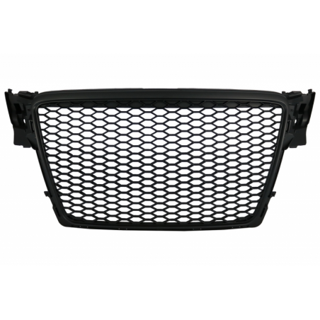 Badgeless Front Grille Suitable for Audi A4 B8 (2008-2011) RS4 Design Matt Black Badgeless Front Grille Suitable for Audi A4 B8 (2008-2011) RS4 Design Matt Black