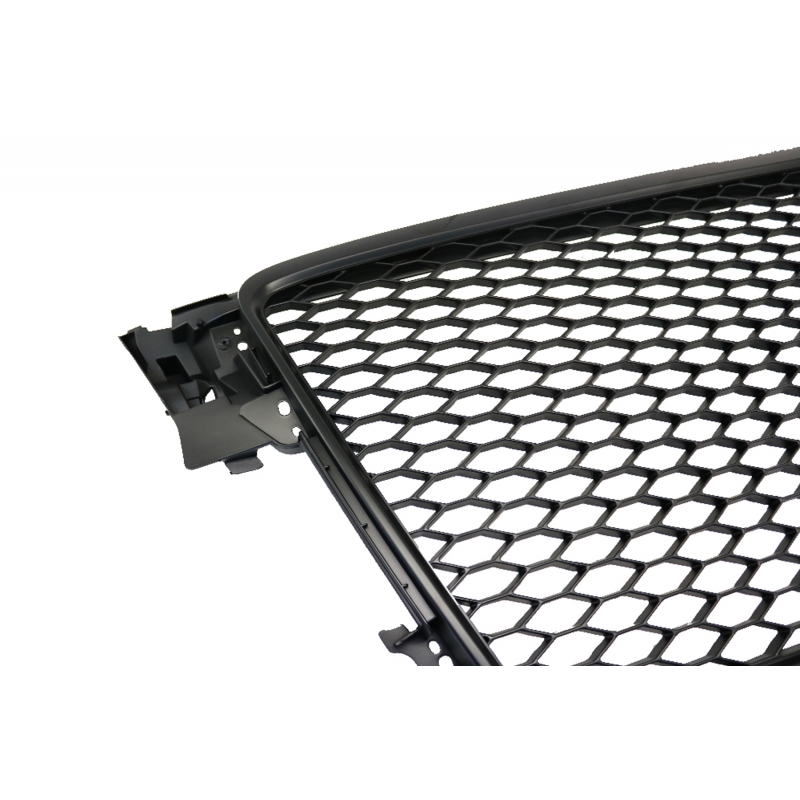 Badgeless Front Grille Suitable for Audi A4 B8 (2008-2011) RS4 Design Matt Black