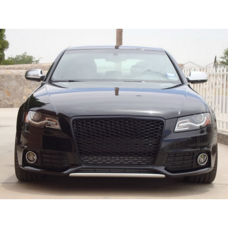 Badgeless Front Grille Suitable for Audi A4 B8 (2008-2011) RS4 Design Matt Black Badgeless Front Grille Suitable for Audi A4 B8 (2008-2011) RS4 Design Matt Black