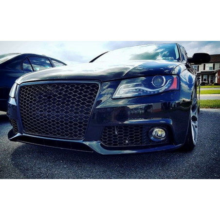 Badgeless Front Grille Suitable for Audi A4 B8 (2008-2011) RS4 Design Matt Black Badgeless Front Grille Suitable for Audi A4 B8 (2008-2011) RS4 Design Matt Black