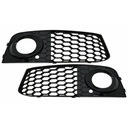 Fog Lamp Covers Side Grilles Suitable for Audi A4 B8 8K (2007-2011) RS4 GLOSSY Black Edition