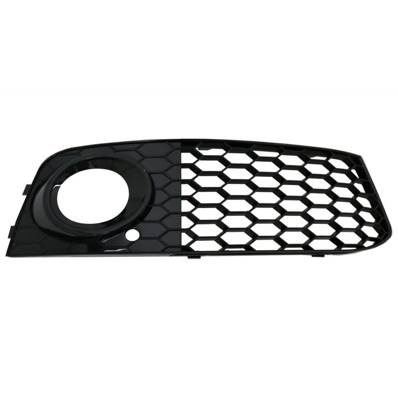 Fog Lamp Covers Side Grilles Suitable for Audi A4 B8 8K (2007-2011) RS4 GLOSSY Black Edition
