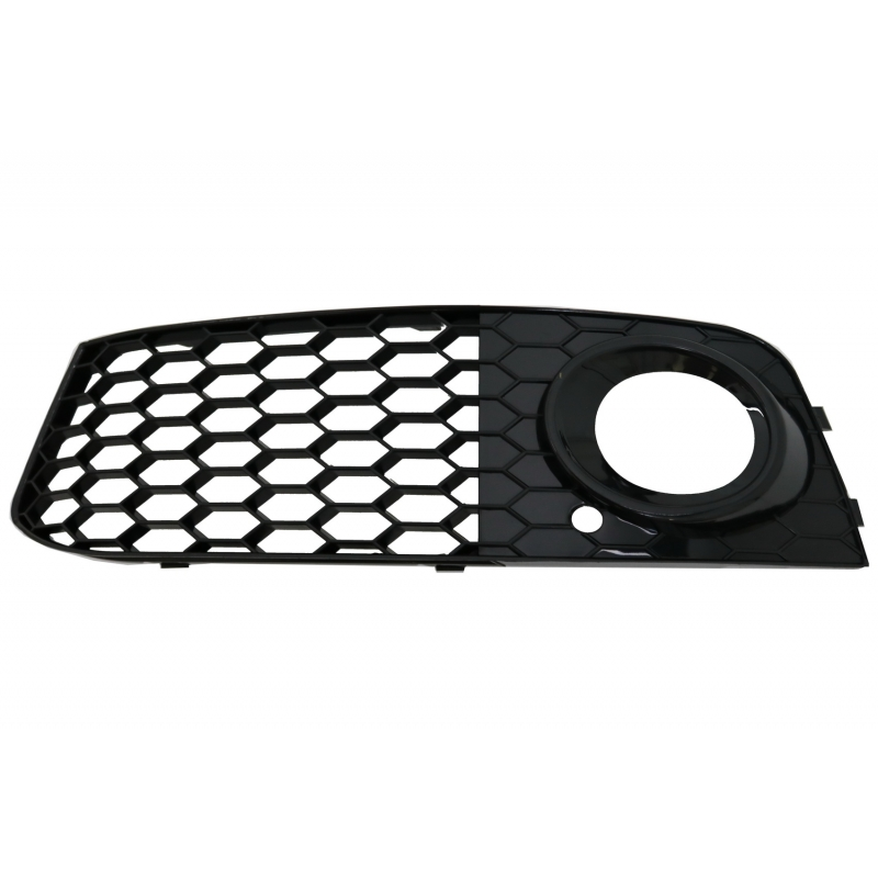 Fog Lamp Covers Side Grilles Suitable for Audi A4 B8 8K (2007-2011) RS4 GLOSSY Black Edition