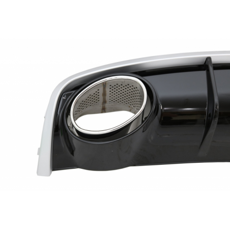 Rear Bumper Valance Diffuser & Exhaust Tips suitable for AUDI A4 B8 B8.5 Limousine Avant Facelift (2012-2015) RS4 Design Rear Bumper Valance Diffuser & Exhaust Tips suitable for AUDI A4 B8 B8.5 Limousine Avant Facelift (2012-2015) RS4 Design
