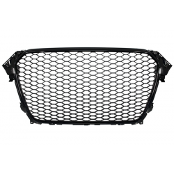 Badgeless Front Grille suitable for AUDI A4 B8 Facelift (2012-2015) RS Design Piano Black With and Without PDC