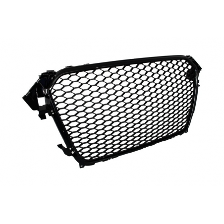 Badgeless Front Grille suitable for AUDI A4 B8 Facelift (2012-2015) RS Design Piano Black With and Without PDC Badgeless Front Grille suitable for AUDI A4 B8 Facelift (2012-2015) RS Design Piano Black With and Without PDC