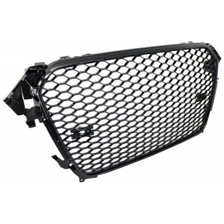 Badgeless Front Grille suitable for AUDI A4 B8 Facelift (2012-2015) RS Design Piano Black With and Without PDC Badgeless Front Grille suitable for AUDI A4 B8 Facelift (2012-2015) RS Design Piano Black With and Without PDC