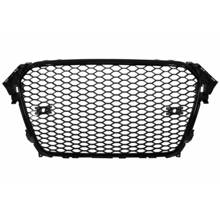 Badgeless Front Grille suitable for AUDI A4 B8 Facelift (2012-2015) RS Design Piano Black With and Without PDC Badgeless Front Grille suitable for AUDI A4 B8 Facelift (2012-2015) RS Design Piano Black With and Without PDC