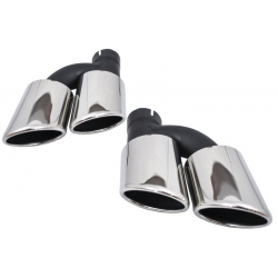 Exhaust Muffler Tips Tail Pipes suitable for Audi A3 A4 A5 A6 A7 A8 to S3 S4 S5 S6 S7 S8 SQ3 SQ5 S-Design