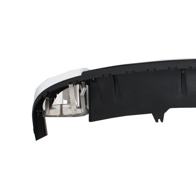 Rear Bumper Valance Diffuser & Exhaust Tips suitable for AUDI A4 B9 8W (2016-up) Sedan/Avant RS4 Design