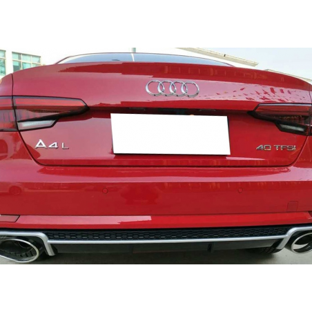 Rear Bumper Valance Diffuser & Exhaust Tips suitable for AUDI A4 B9 8W (2016-up) Sedan/Avant RS4 Design Rear Bumper Valance Diffuser & Exhaust Tips suitable for AUDI A4 B9 8W (2016-up) Sedan/Avant RS4 Design
