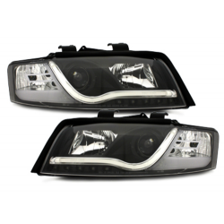 D-LITE headlights suitable for AUDI A4 8E 01-04 daytime running lights black
