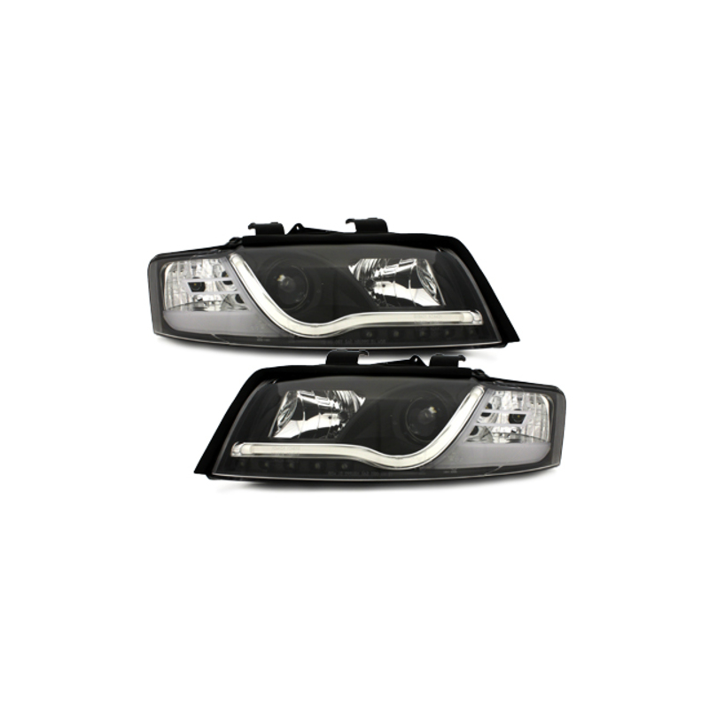 D-LITE headlights suitable for AUDI A4 8E 01-04 daytime running lights black