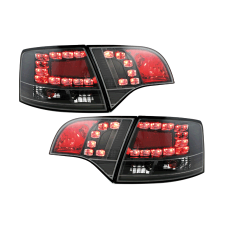 LED taillights suitable for AUDI A4 Avant B7 04-08_black LED taillights suitable for AUDI A4 Avant B7 04-08_black