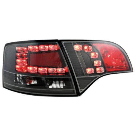 LED taillights suitable for AUDI A4 Avant B7 04-08_black LED taillights suitable for AUDI A4 Avant B7 04-08_black