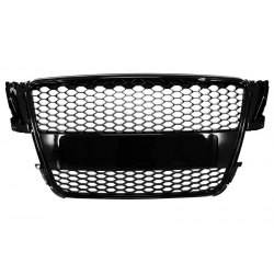 Badgeless Front Grille suitable for AUDI A5 8T (2007-2011) RS Design Piano Black