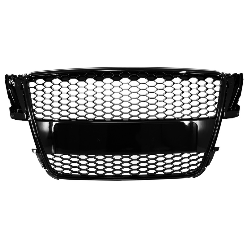 Badgeless Front Grille suitable for AUDI A5 8T (2007-2011) RS Design Piano Black