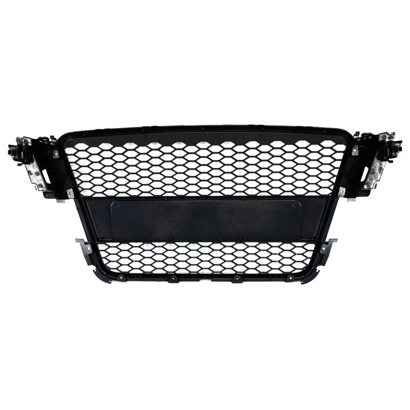 Badgeless Front Grille suitable for AUDI A5 8T (2007-2011) RS Design Piano Black