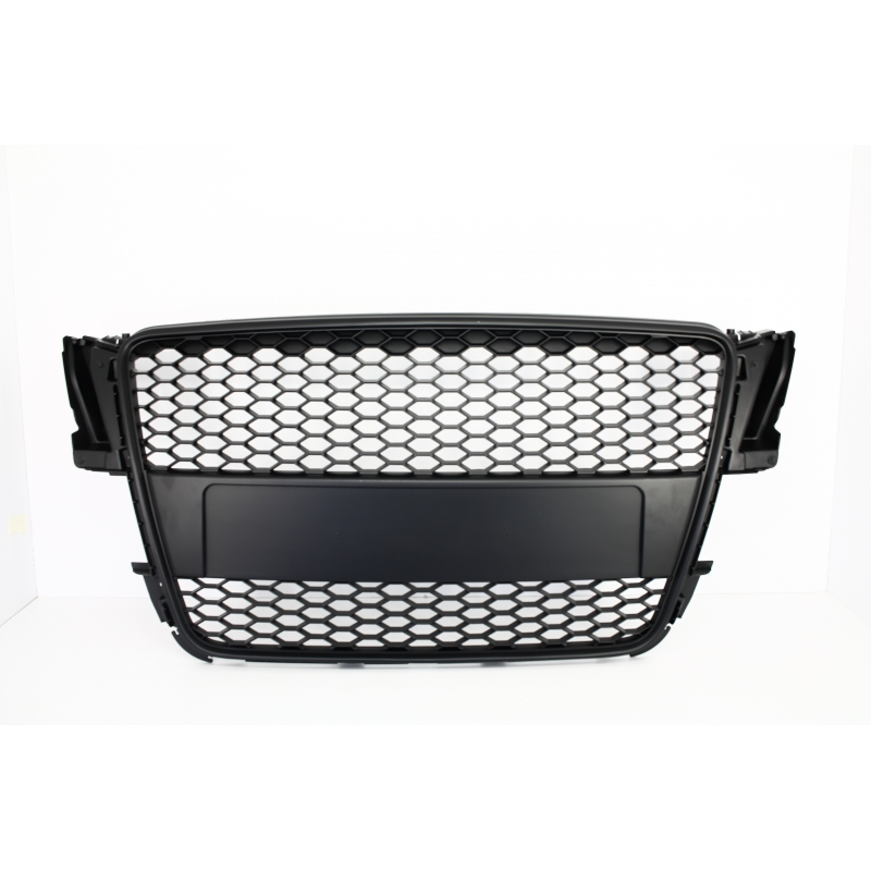 Badgeless Front Grille suitable for AUDI A5 8T (2007-2011) RS Design Matte Black