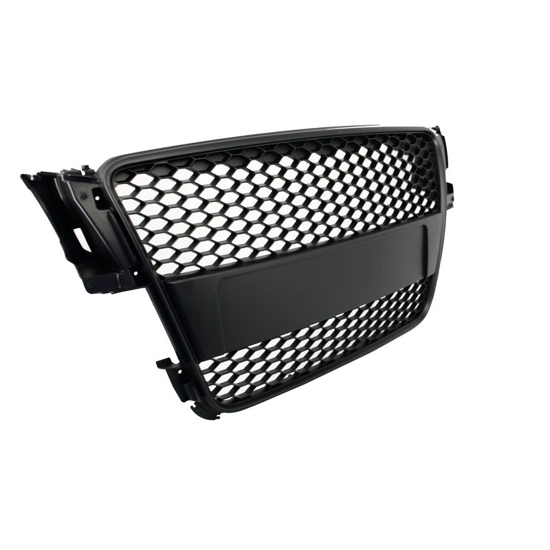 Badgeless Front Grille suitable for AUDI A5 8T (2007-2011) RS Design Matte Black