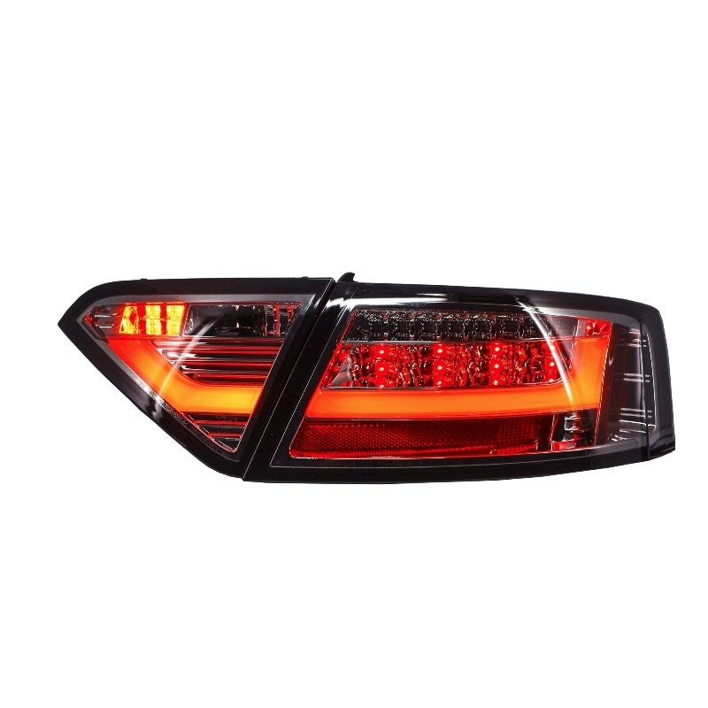 LED Taillights suitable for AUDI A5 8T Light Bar Design (2007-2011) Red/Smoke