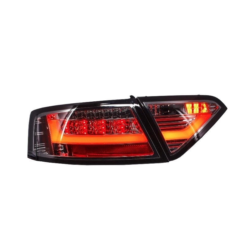 LED Taillights suitable for AUDI A5 8T Light Bar Design (2007-2011) Red/Smoke