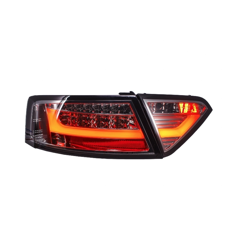 LED Taillights suitable for AUDI A5 8T Light Bar Design (2007-2011) Red/Smoke