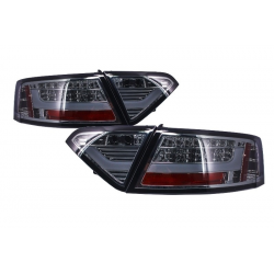 LED Taillights suitable for AUDI A5 8T Light Bar Design (2007-2011) Red/Smoke