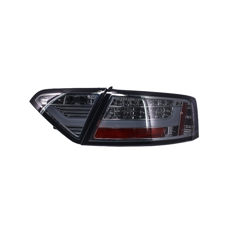 LED Taillights suitable for AUDI A5 8T Light Bar Design (2007-2011) Red/Smoke