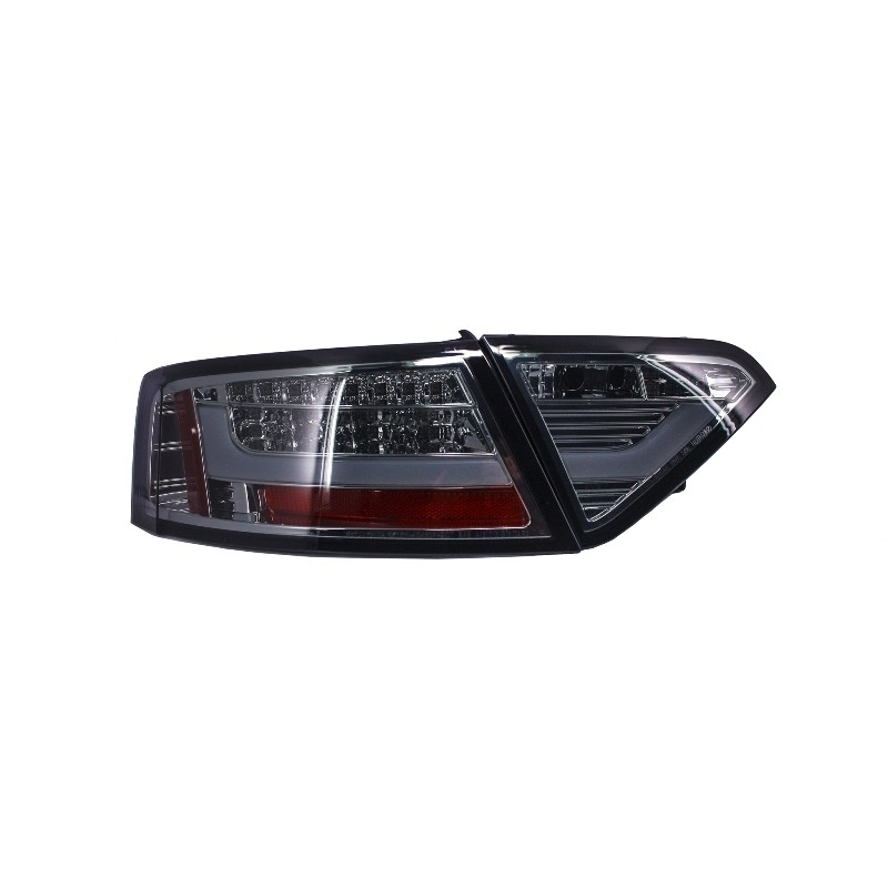LED Taillights suitable for AUDI A5 8T Light Bar Design (2007-2011) Red/Smoke