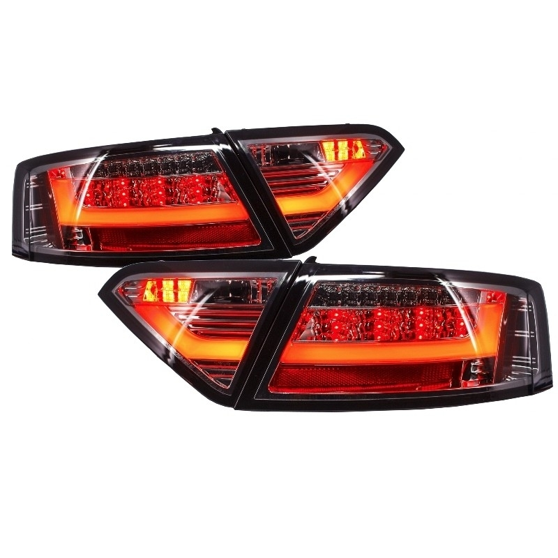 LED Taillights suitable for AUDI A5 8T Light Bar Design (2007-2011) Red/Smoke