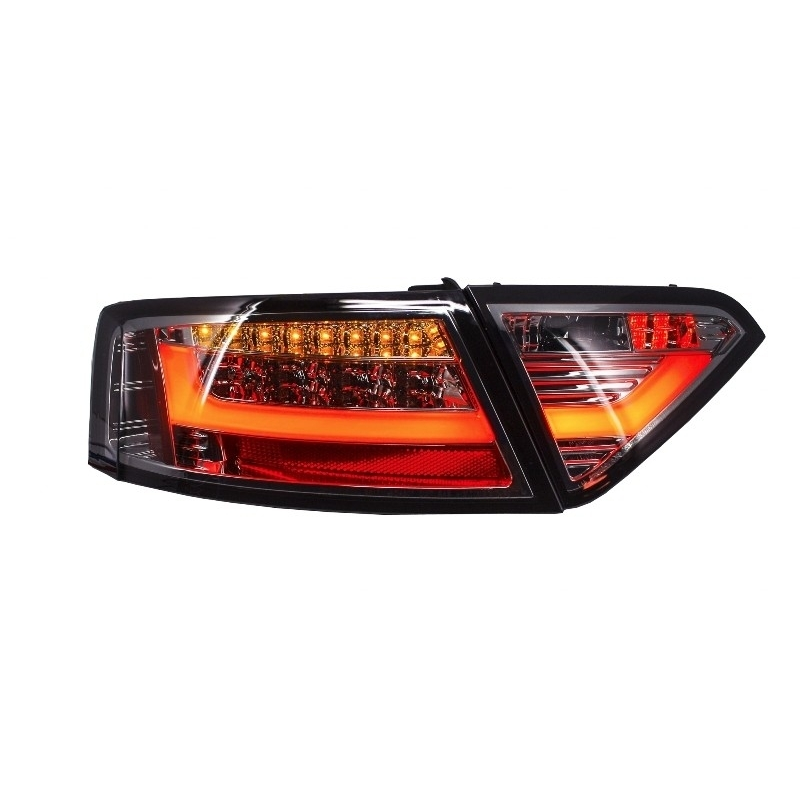 LED Taillights suitable for AUDI A5 8T Light Bar Design (2007-2011) Red/Smoke