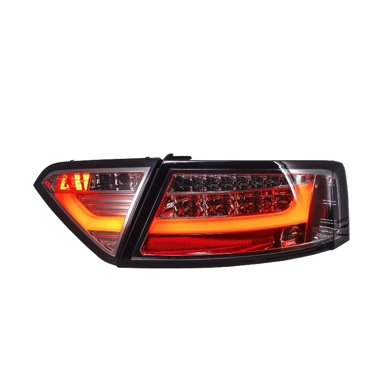 LED Taillights suitable for AUDI A5 8T Light Bar Design (2007-2011) Red/Smoke