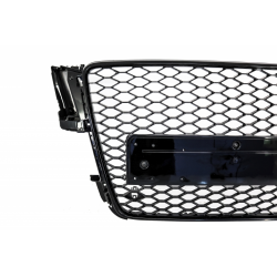 Front Grille suitable for AUDI A5 8T (2008-2011) RS5 Design Badgeless Piano Black
