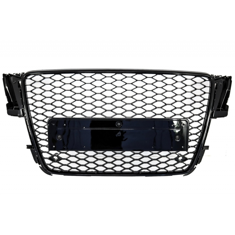 Front Grille suitable for AUDI A5 8T (2008-2011) RS5 Design Badgeless Piano Black
