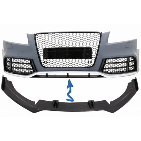 Front Bumper Add-On Spoiler Lip suitable for AUDI A5 8T RS5 (2008-2016) Real Carbon Front Bumper Add-On Spoiler Lip suitable for AUDI A5 8T RS5 (2008-2016) Real Carbon