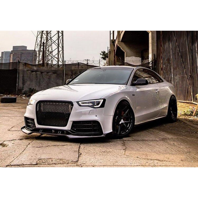 Front Bumper Add-On Spoiler Lip suitable for AUDI A5 8T RS5 (2008-2016) Real Carbon