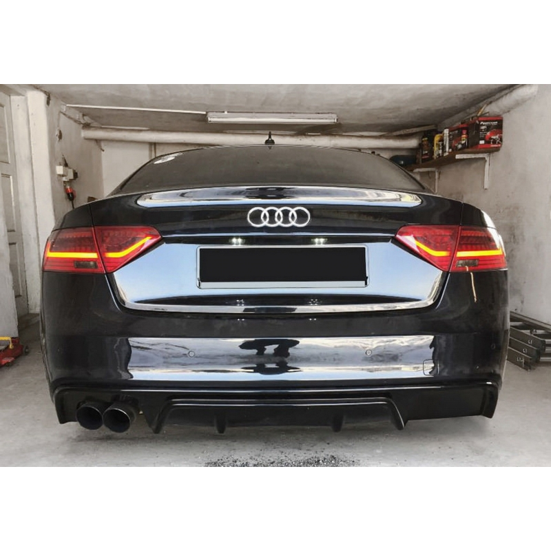 Rear Bumper Valance Air Diffuser suitable for AUDI A5 8T (2012-2016) Coupe/Cabrio RS Design