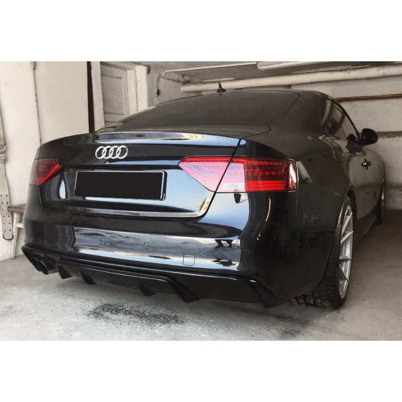 Rear Bumper Valance Air Diffuser suitable for AUDI A5 8T (2012-2016) Coupe/Cabrio RS Design