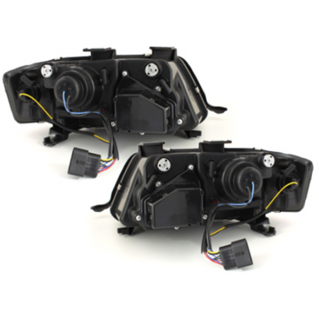 DAYLINE headlights suitable for AUDI A6 4B 97-01 _drl-optic _ chrome DAYLINE headlights suitable for AUDI A6 4B 97-01 _drl-optic _ chrome