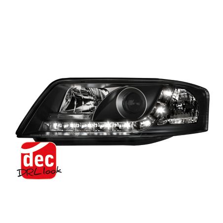 DAYLINE headlights suitable for AUDI A6 4B 97-01 _drl-optic _ black DAYLINE headlights suitable for AUDI A6 4B 97-01 _drl-optic _ black